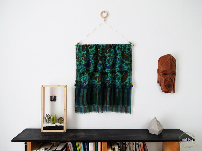 How to turn any scarf into wall art Ohoh deco