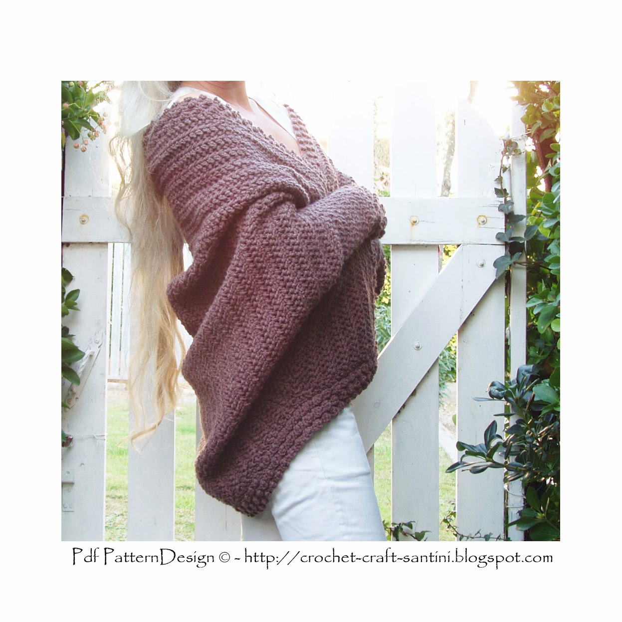 FOLD AND CUFF CROCHET SHAWL CARDIGAN!