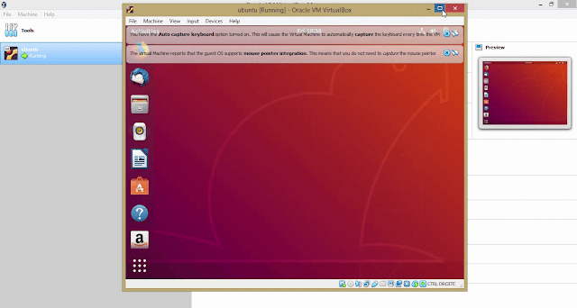 Ubuntu is running