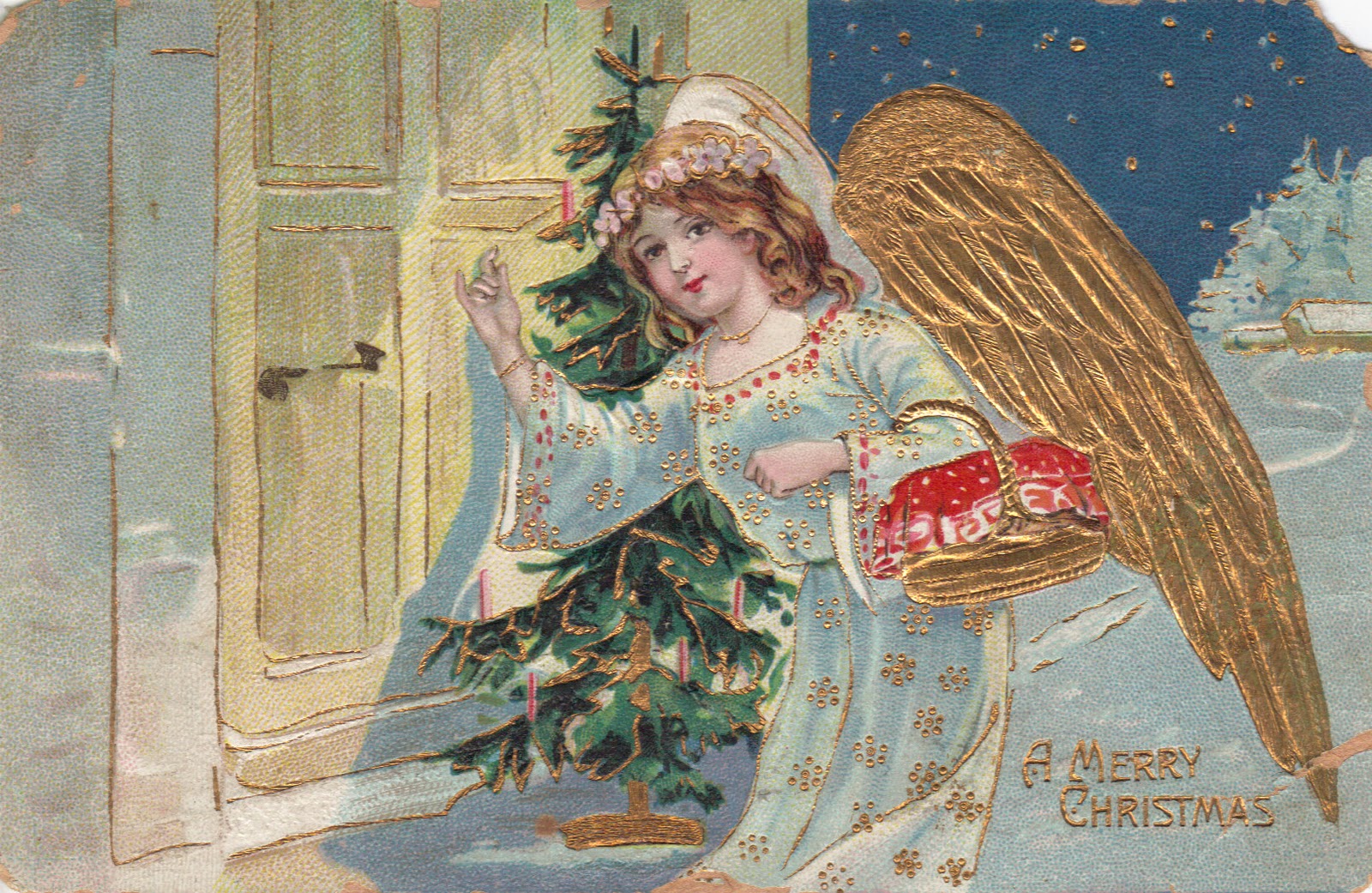 Two Crazy Crafters: Victorian Angel Postcards