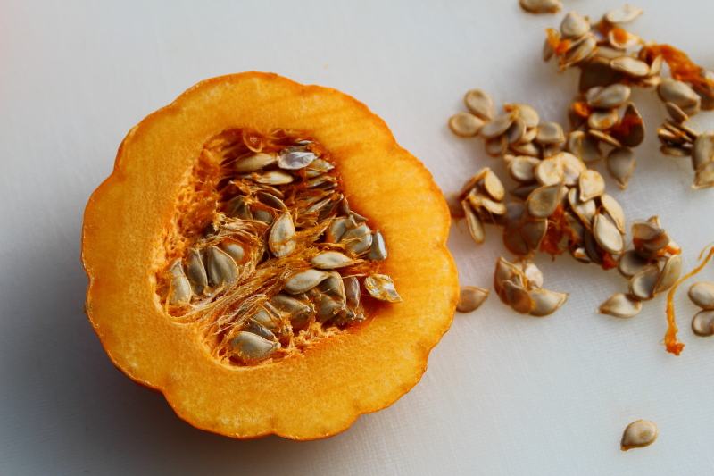 Harvesting Miniature Pumpkin Seeds