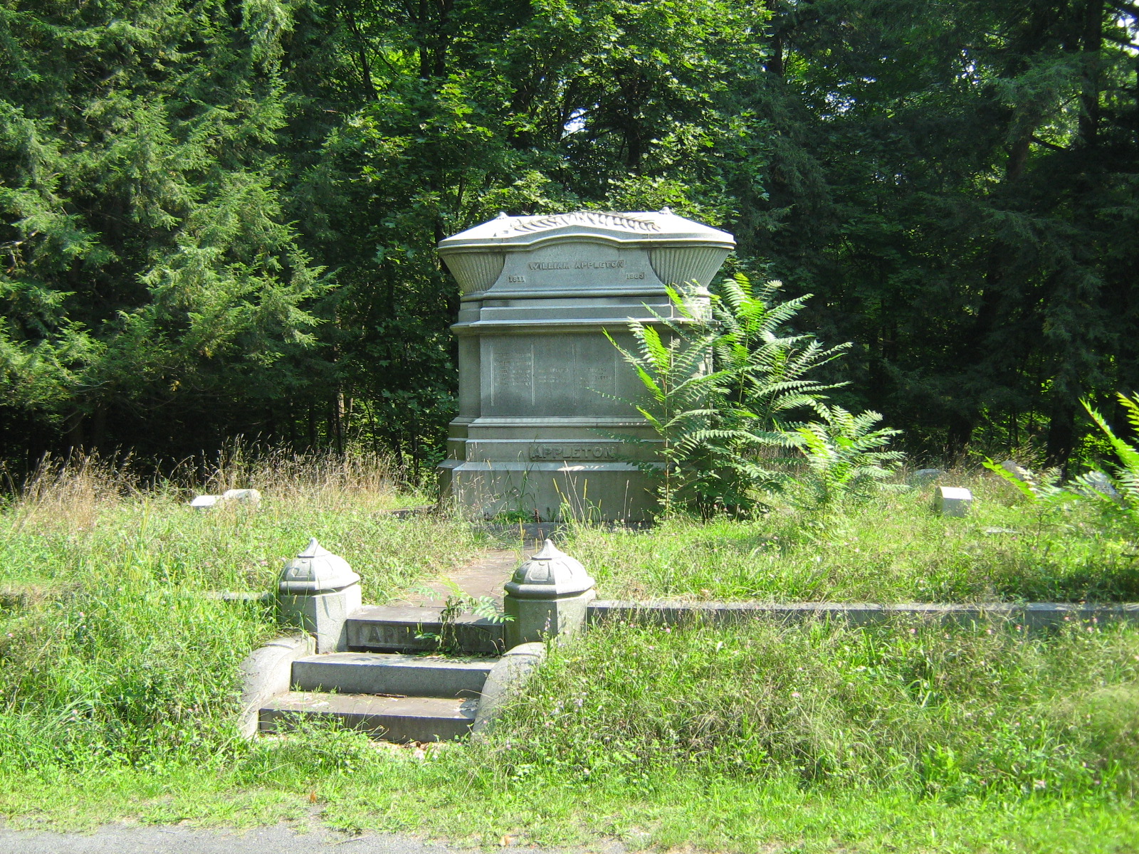Albany Rural Cemetery Beyond The Graves The Appleton Monument