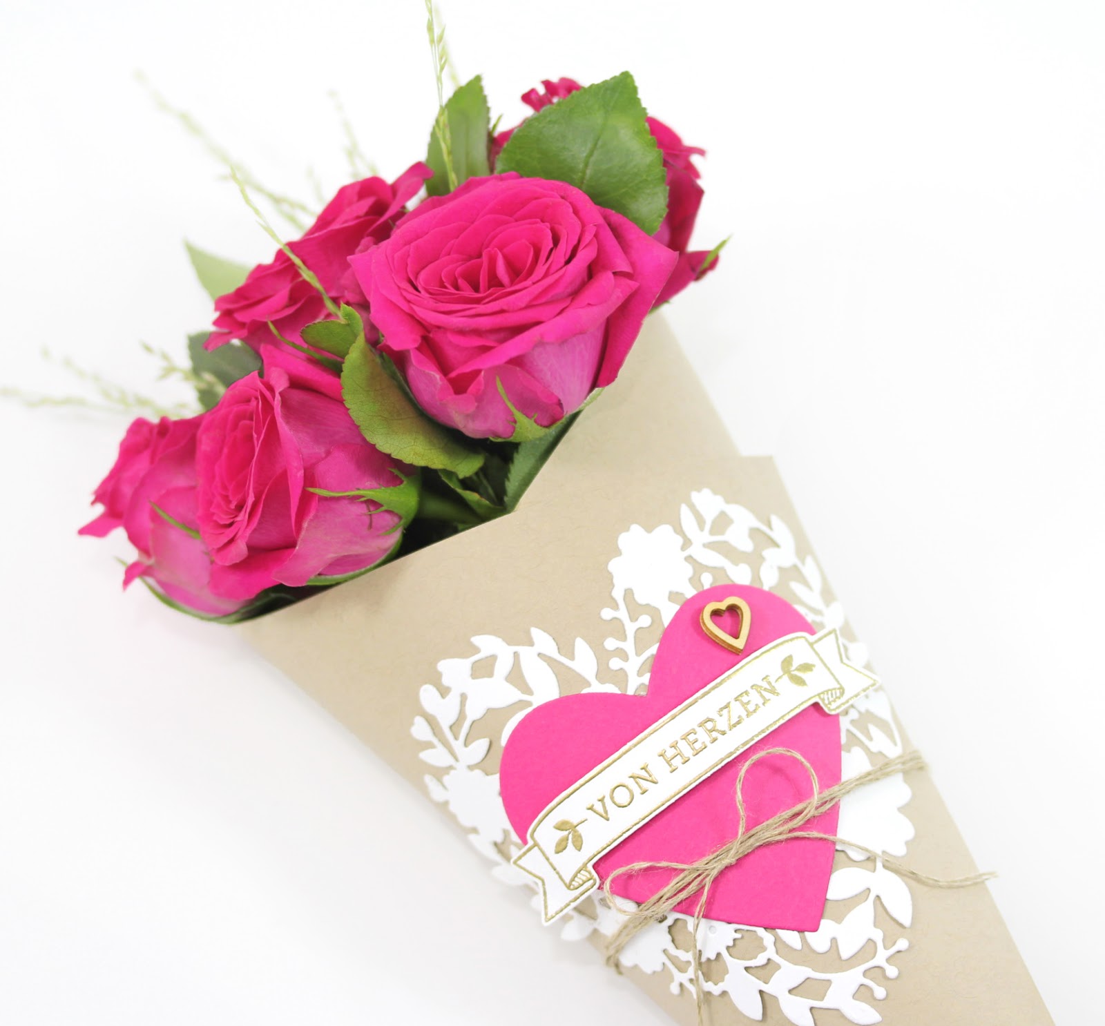 Blumen Geschenk Zu Hause Bei Stempel Einfach