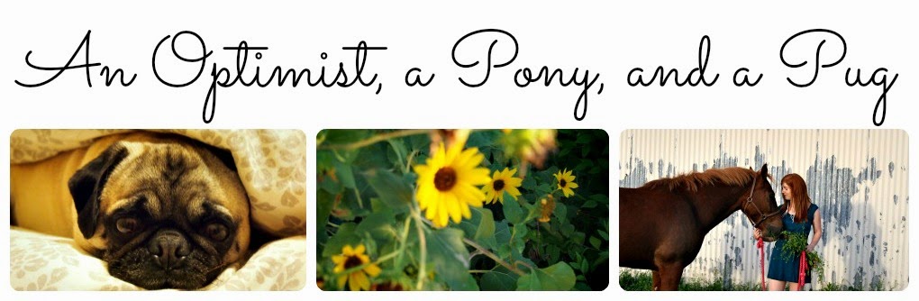 An Optimist, a Pony, and a Pug