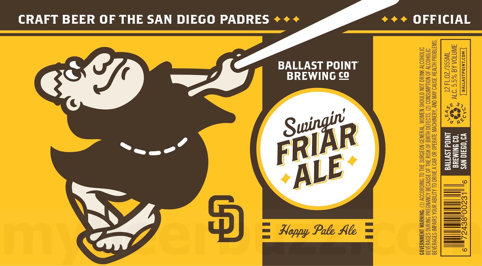 Ballast Point Adding Swingin Friar Ale For San Diego Padres