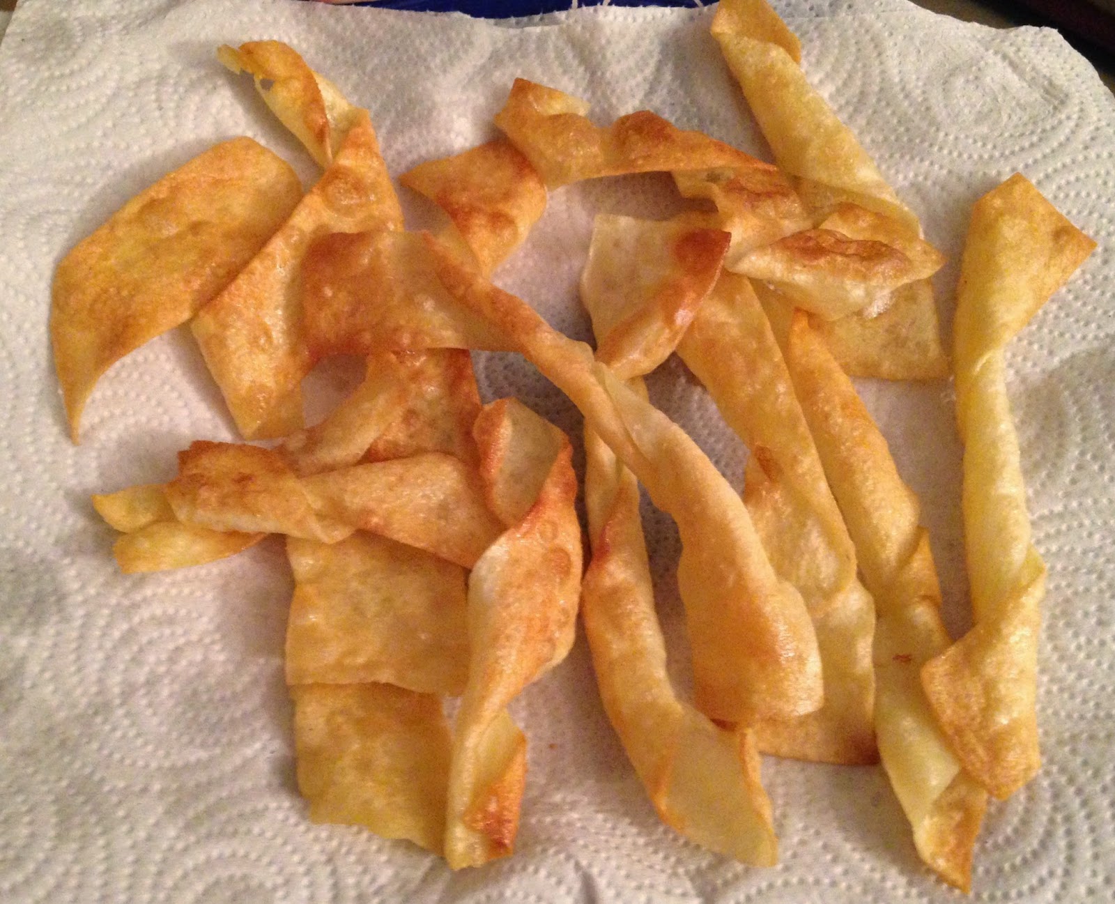 Our Garden and Table n'at: Fried Pasta Ribbons