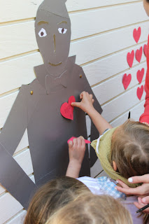Wizard of Oz Pin the Heart on the Tin Man game