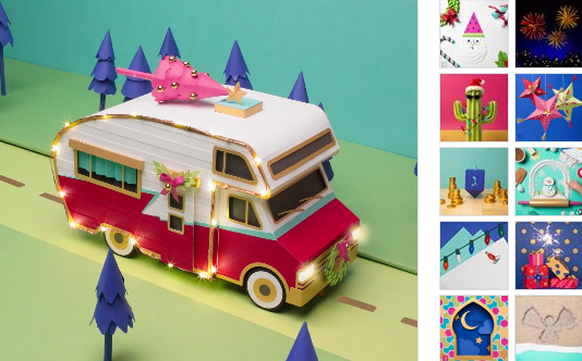 buone feste cartolina natale facebook 4