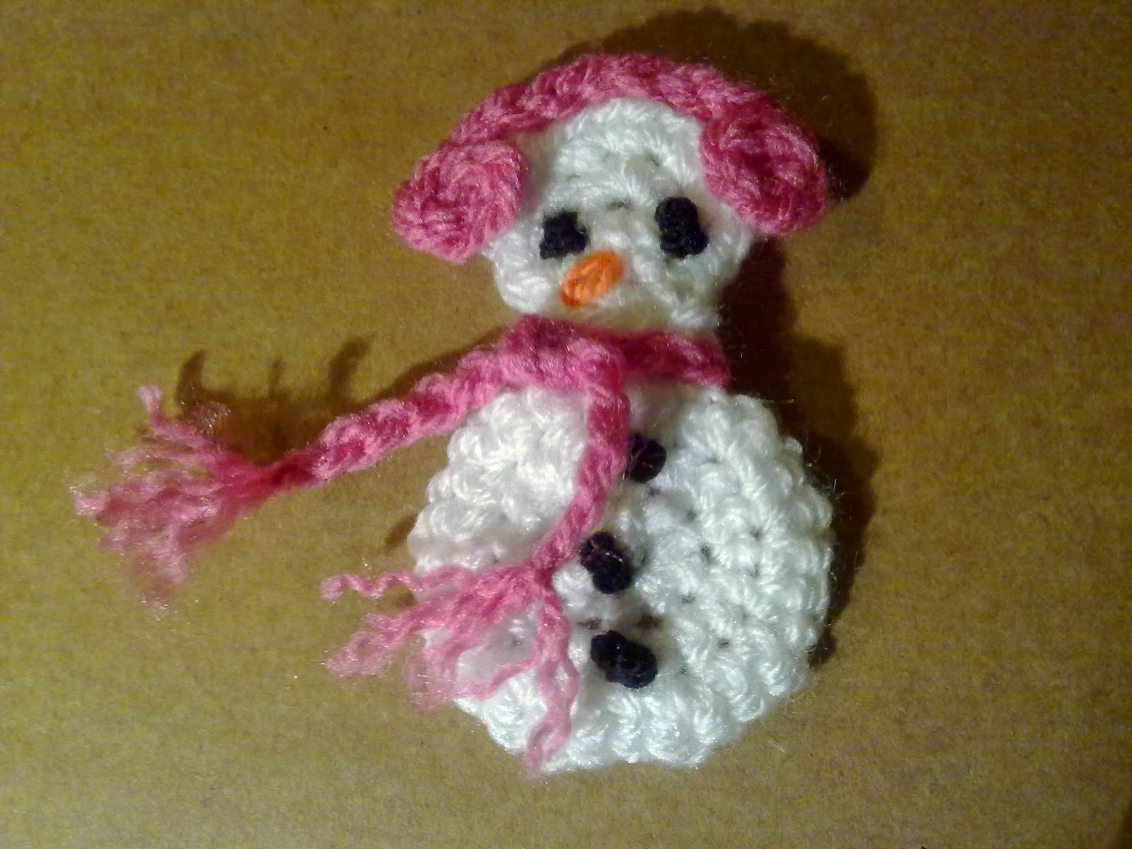 Mum's Simply Living Blog Snowman Crochet Garland Tutorial
