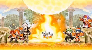 multiple heroes burning Feh with fire magic