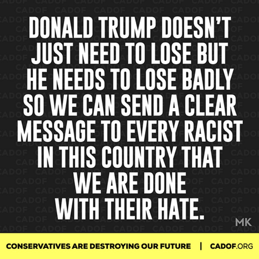 Clear message. I hate Conservatism.