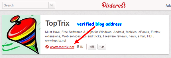 blog-verified-Pinterest-profile