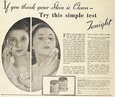 vintage 30s ad for Ponds