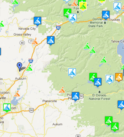 Ted's Blog: Northern California paddle camping maps guide