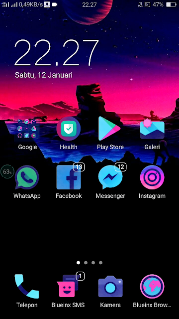 Kumpulan Tema OPPO A83 & A83 Plus - Blueinx