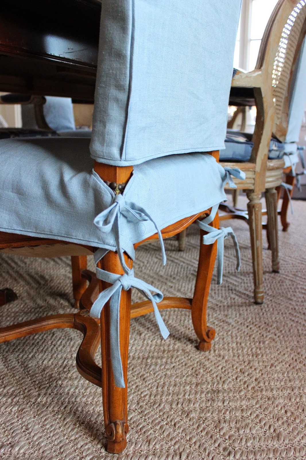 Custom Slipcovers by Shelley Ballet Tie Chairs