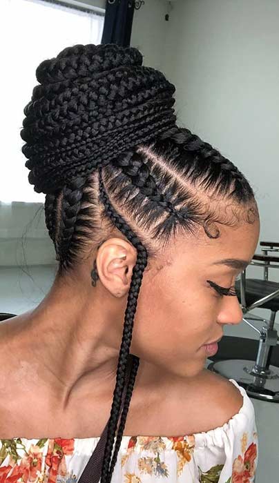 19 Afro Braid Hairstyles Ponytails With Weave That Will