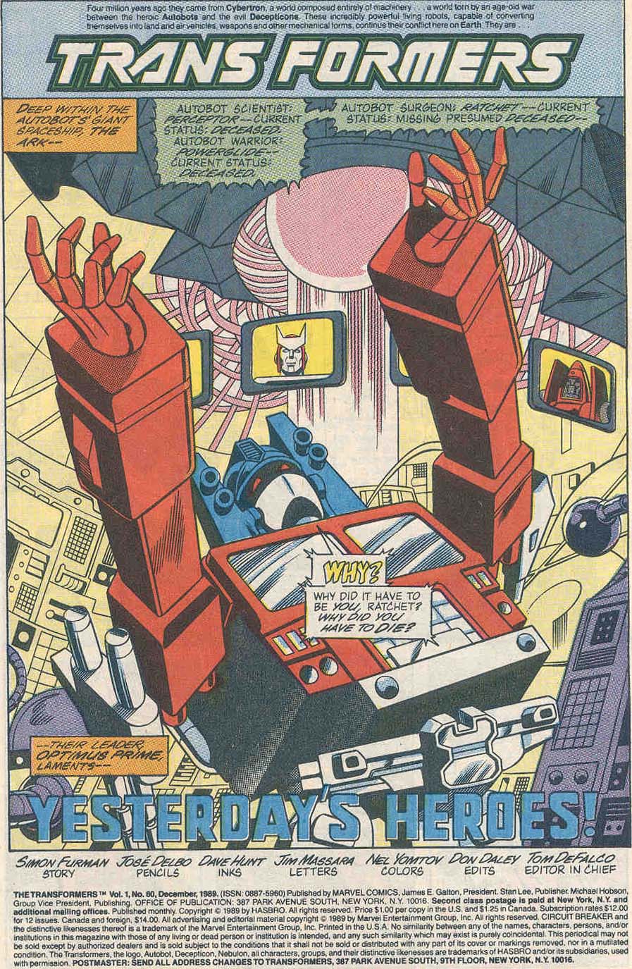 The Transformers (1984) issue 60 - Page 2