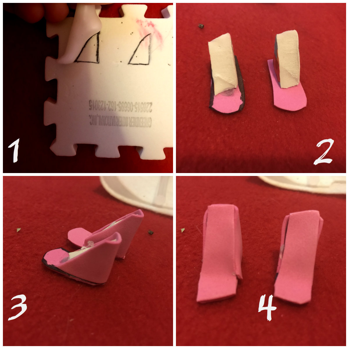 DIY Basic Doll Wedge Heels Crafting Tutorial