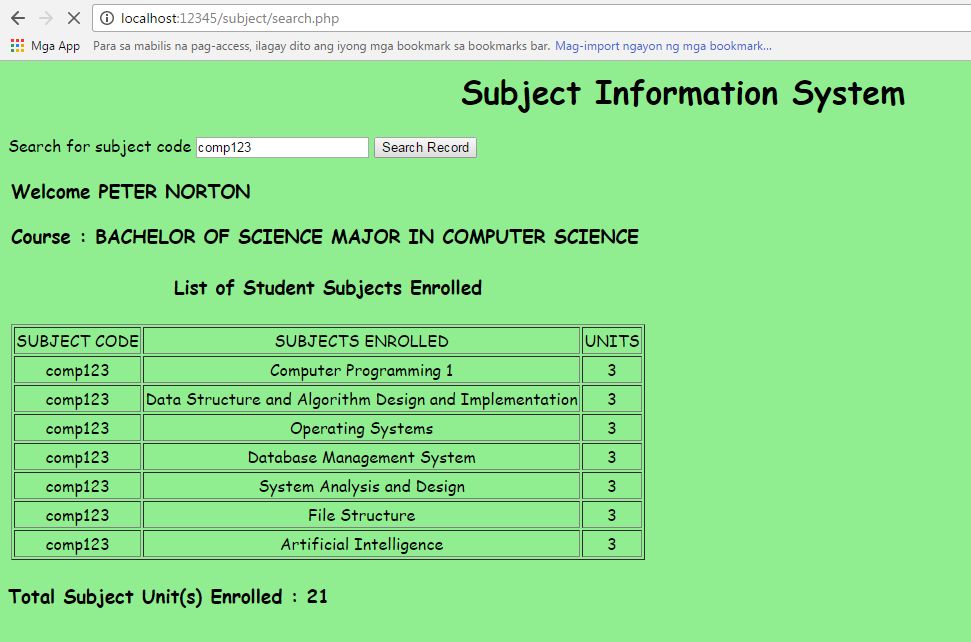How to make enrollment system image