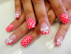 nail designs pretty bows creative 3d nails dots polka unique bow ongles noeud nailart down gel stickers xanga openyoureyessunshine pink
