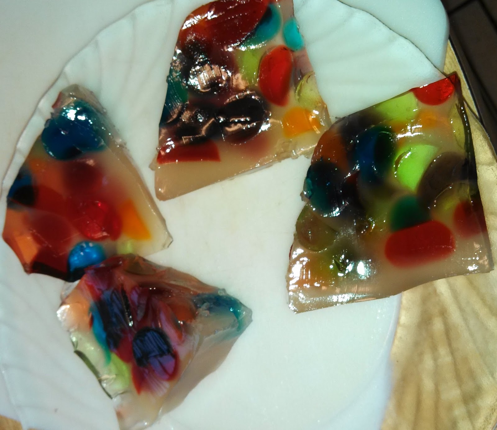How interesting! Confetti Jello from March
