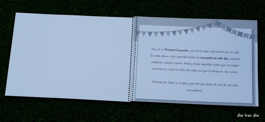 Libro firmas Primera Comunión