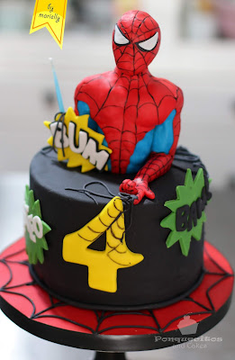 Cursos de Repostería - RECETAS y TUTORIALES: Spiderman Cake ? Tarta  Infantil ?