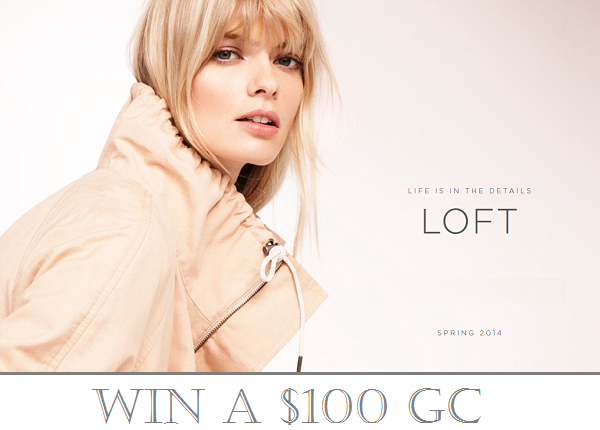 LOFT Canada x Solo Lisa $100 GC blog giveaway