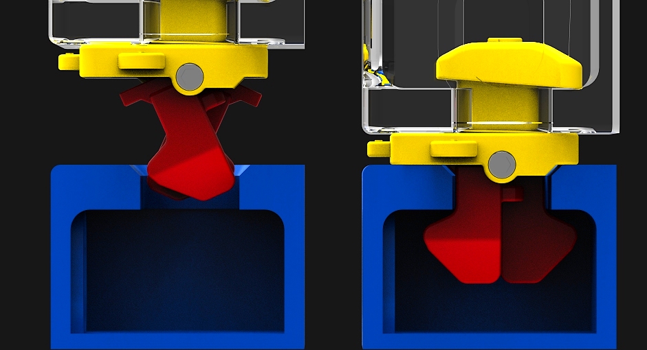 Fully Automatic twistlocks V1 "auto lock" Download free 3D cad