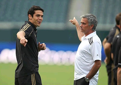 Ricardo Kaka and Jose Mourinho