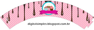 Girls Cooking Cupcakes: Free Printable Wrappers and Toppers. Girls Cooking Cupcakes, Free Printable Wrappers Cupcake.