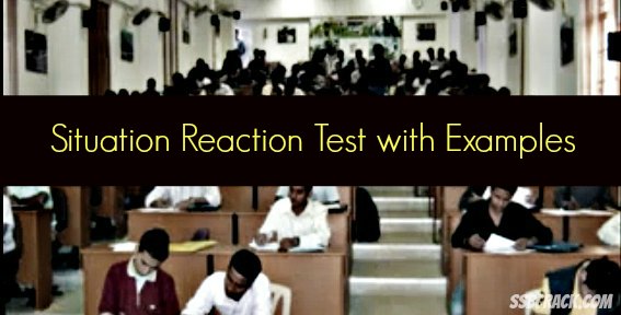 Situation Reaction Test with Examples