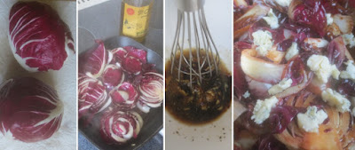 Zubereitung Gegrillter Radicchio mit Gorgonzola-Balsamico-Vinaigrette Zubereitung Gegrillter Radicchio mit Gorgonzola-Balsamico-Vinaigrette