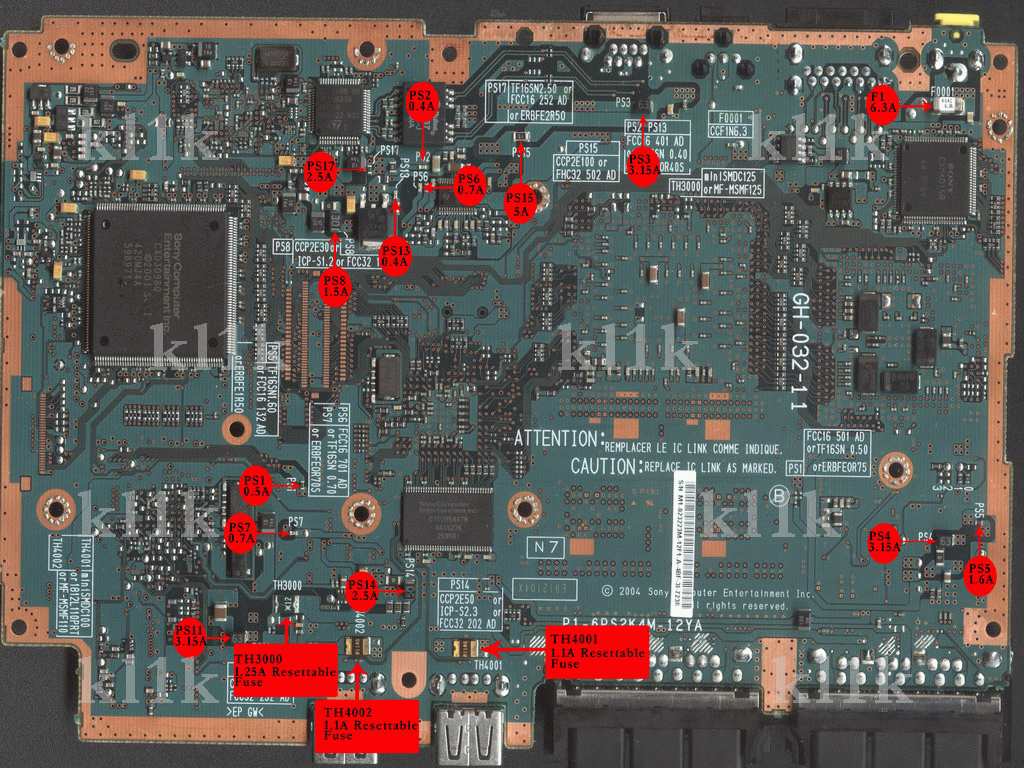 Diagram Fuse PS2 ~ Games, Komputers, Printers, PS2, PS3 etc.