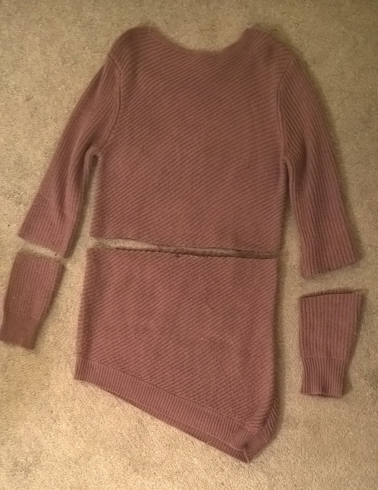 Refashion Coop Too Much Purple Sweater