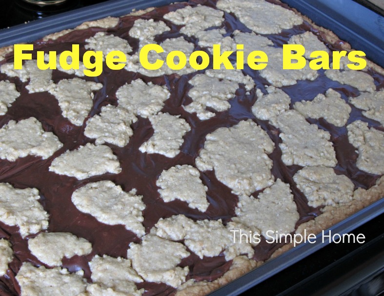 Fudge Cookie Bars {Fudge Nut Bars} This Simple Home