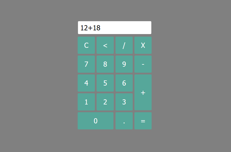 Calculator with Html, Css and Javascript
