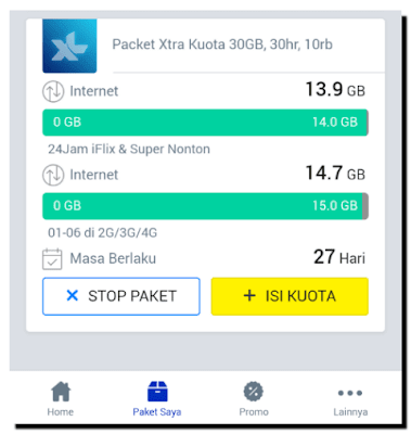 Cek sisa kuota melalui aplikasi myxl Cek sisa kuota melalui aplikasi myxl