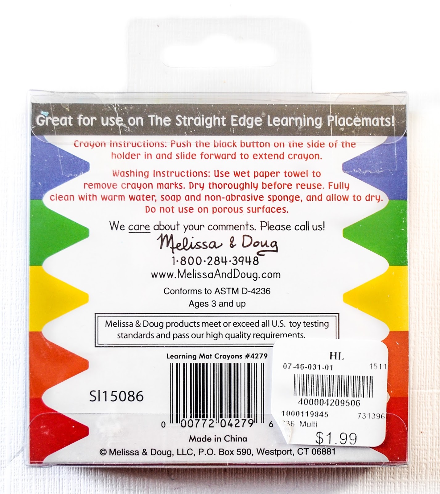 melissa and doug mat crayons