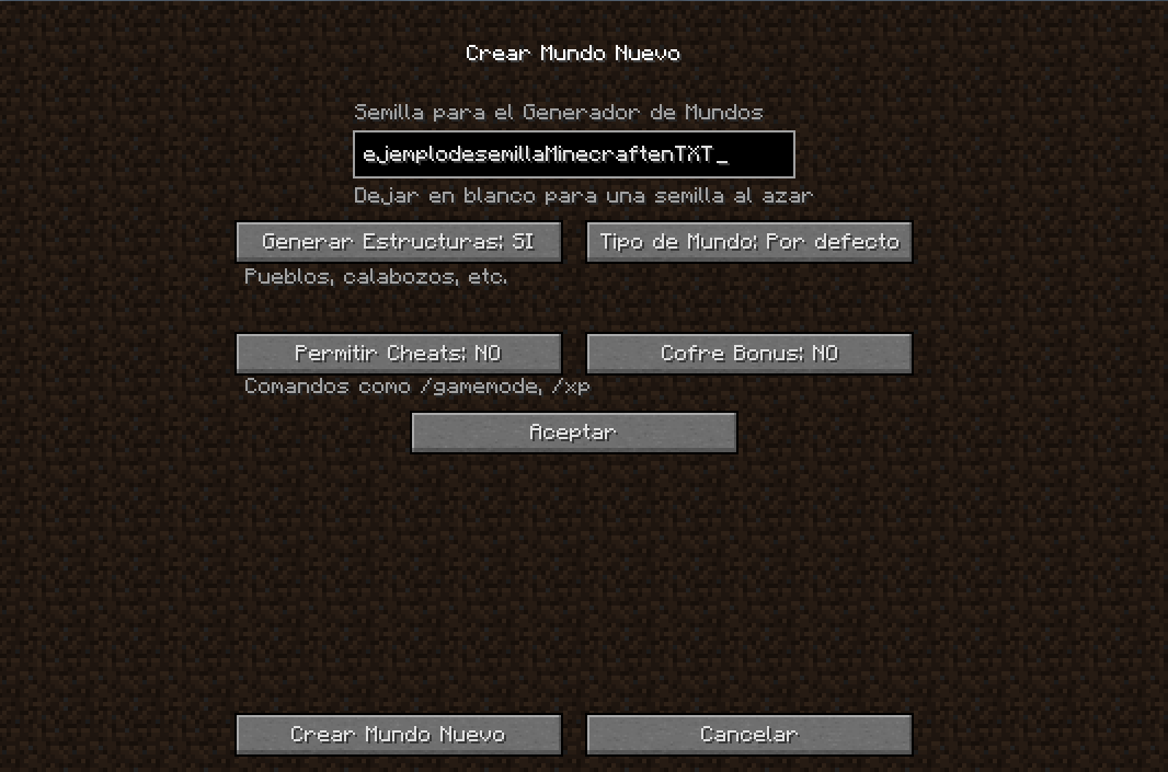 minecraft en txt: Cómo ver la seed o semilla de un mundo en Minecraft