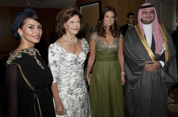 Princess Sora Bint Saud Bin Saad Al Saud, Queen Silvia of Sweden, Princess Madeleine of Sweden and HRH Prince Abdulaziz bin Talal bin Abdulaziz