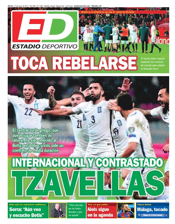 Betis, Estadio Deportivo: "Internacional y contrastado: Tzavellas"