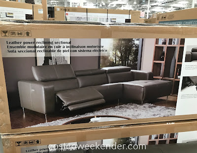 Chill in front of the TV or simply take a much needed nap on the Leather Power Reclining Sectional