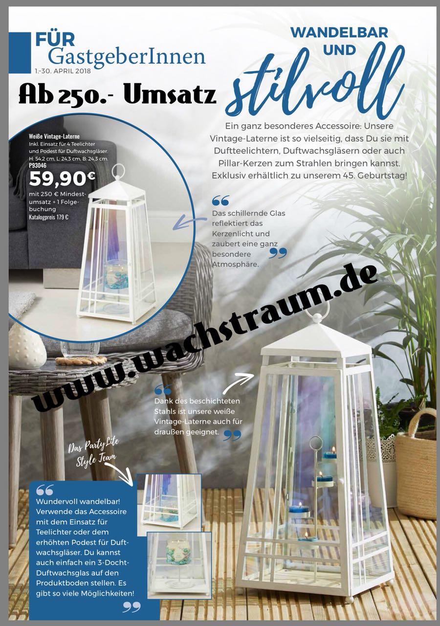 wachstraum.de PartyLite® Online Shop Partylite.de Angebote April