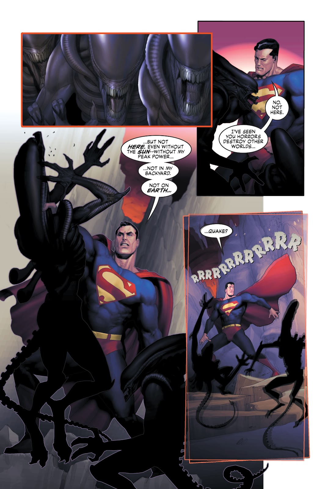 Superman and Batman Vs. Aliens and Predator issue 1 - Page 36