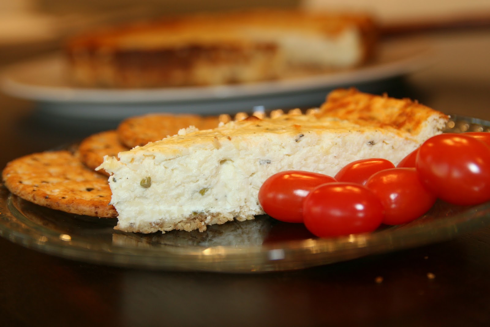 Haystacks & Champagne Savory Swiss Cheesecake