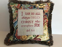 Phil. 4:13 - Bold print - 16" (also available in turquoise/coral print)