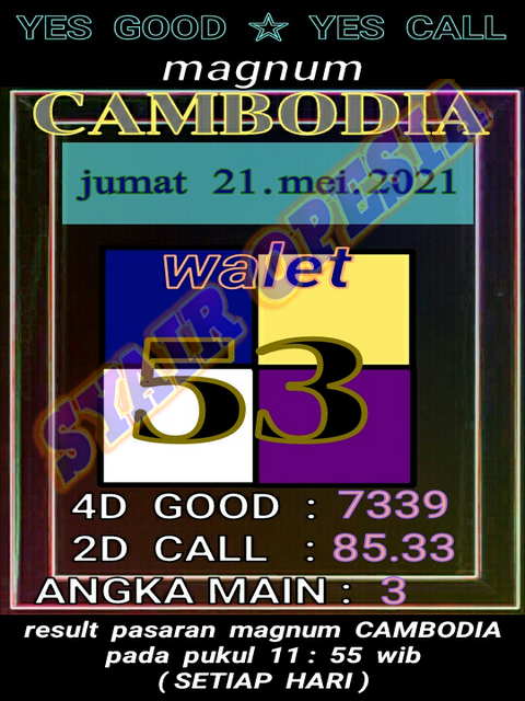 Syair Sdy Hari Ini Jumat 21 Mei 2021 Opesia Official