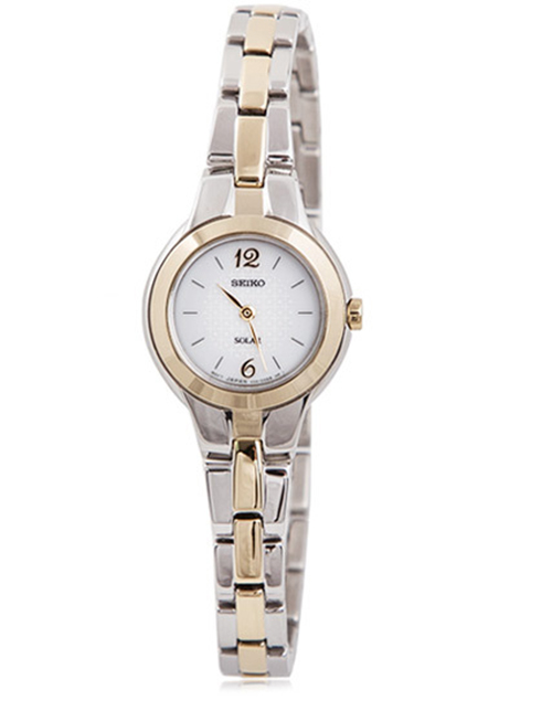 Seiko Women’s Solar Slim Watch White SUP024 Hook of the Day